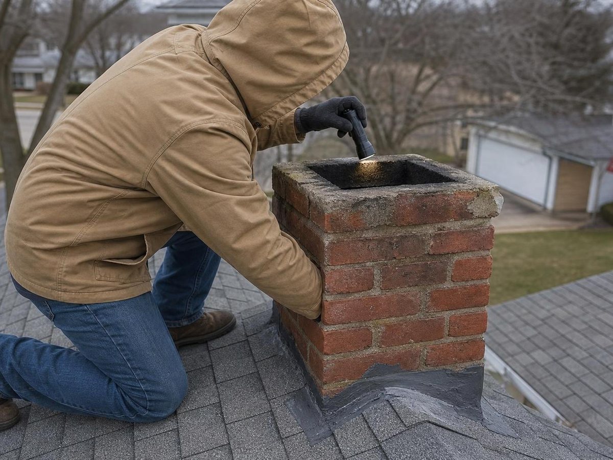 Kudor Chimney Repair work in Highland Park